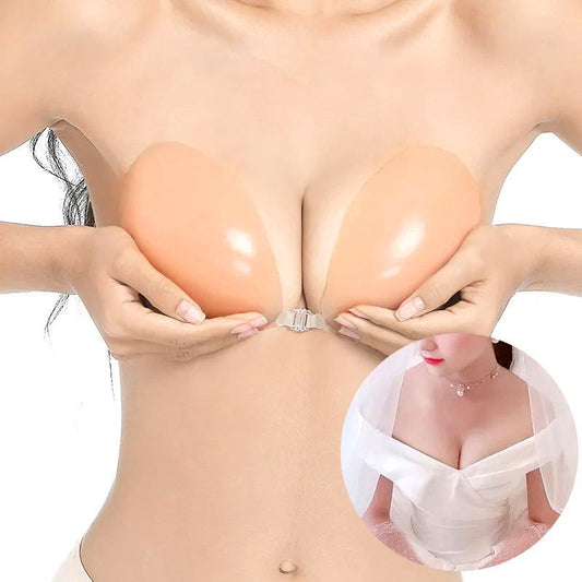 2025 Summer Essential: Mango Shape Adhesive Bra for Backless Freedom!