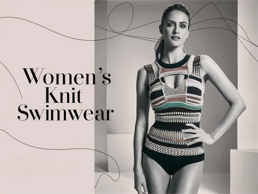 woman's knit swimwear