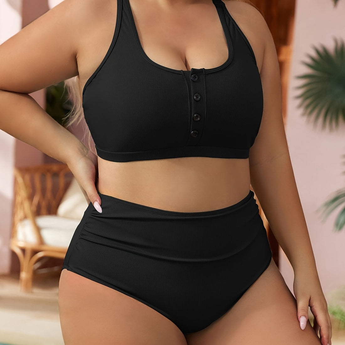 2025 Curvy Confidence: Bra & Undies Inspired Tummy Control Bikini