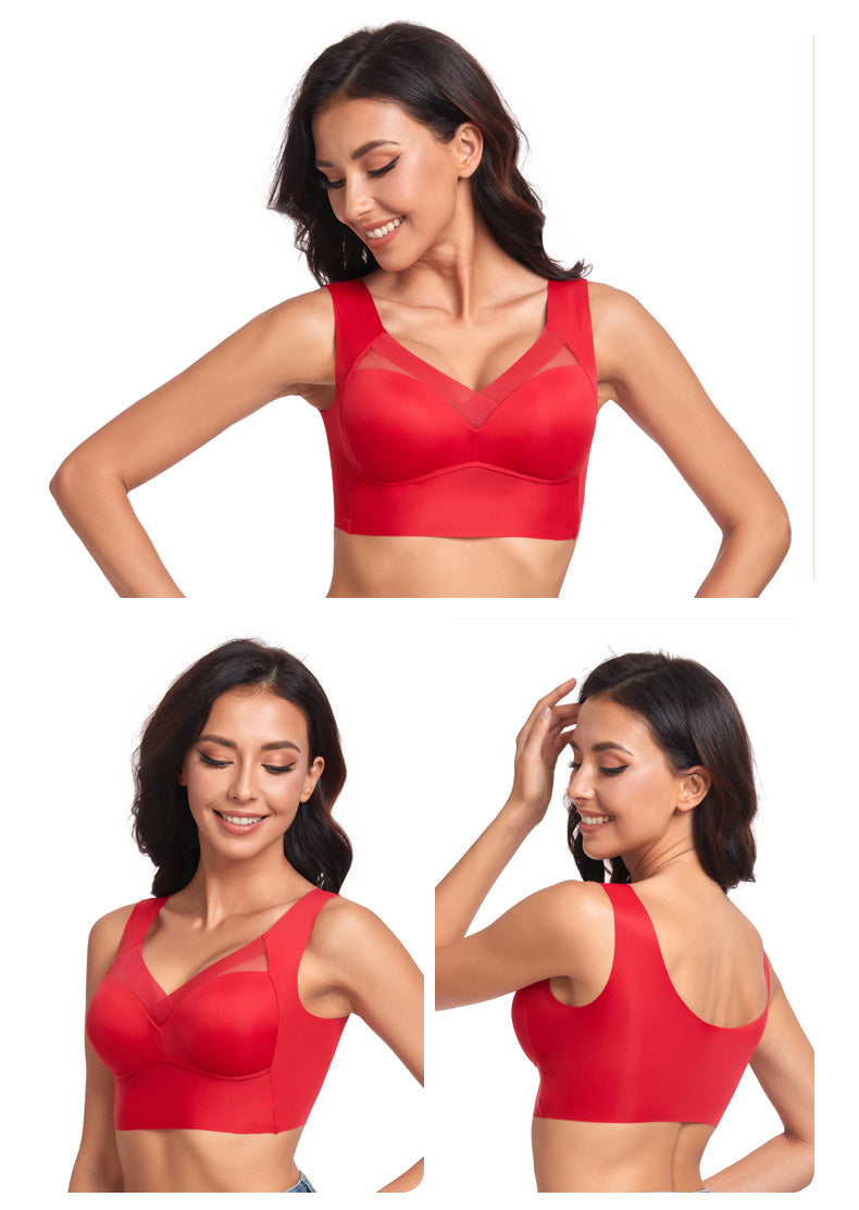 Women's Thin Wireless Strapless Bandeau Bra: Seamless Lifting Support for Small Chest