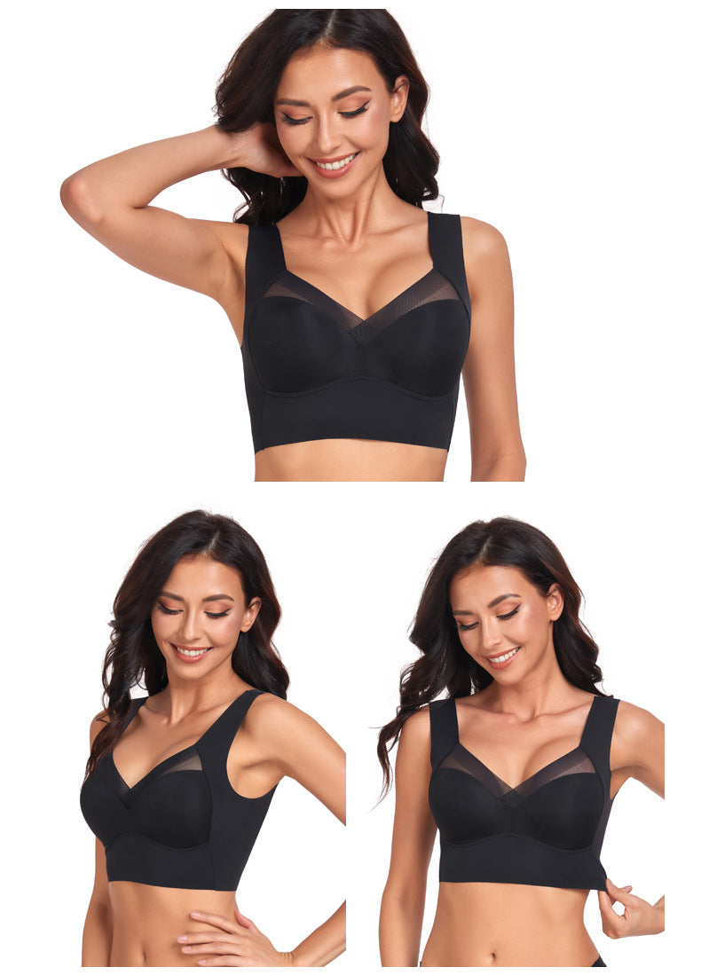 Women's Thin Wireless Strapless Bandeau Bra: Seamless Lifting Support for Small Chest