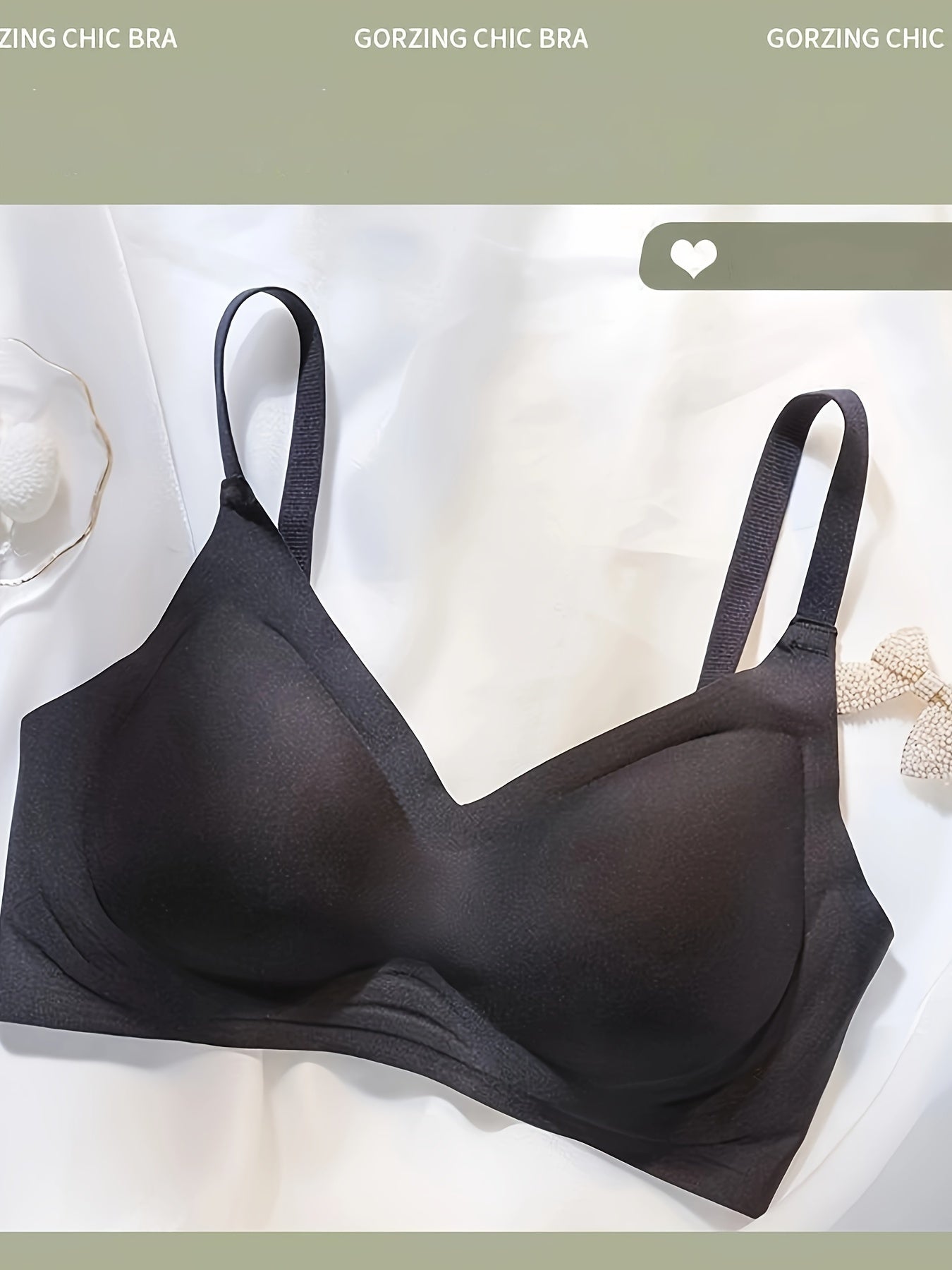 Seamless Support Bra, Comfortable Soft Wireless Lifting Bras, Anti-Sagging Back Smoothing Underwear, Casual Style With Adjustable Hooks