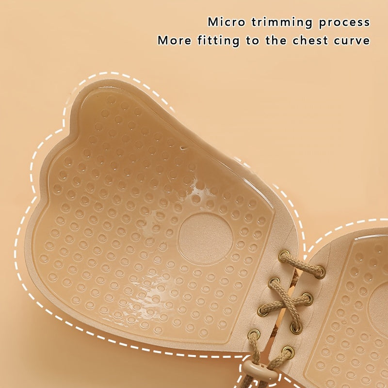 Reusable Adhesive Breast Pasties: Invisible, Backless, Lace-Up for Women