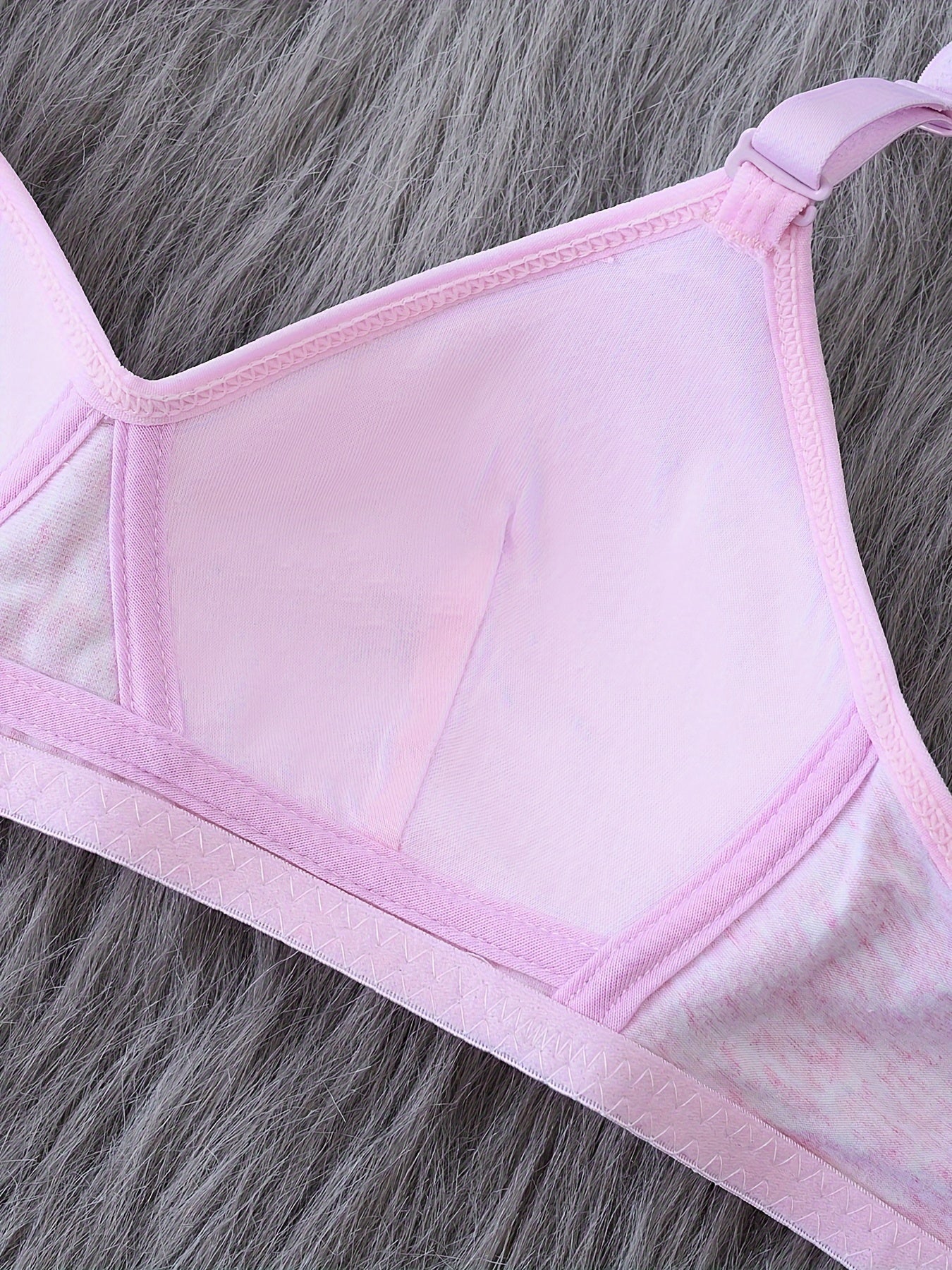 3 Pcs Teen Girls Seamless Wireless Bras - Cotton, Adjustable Straps, Comfy for Running & Workout