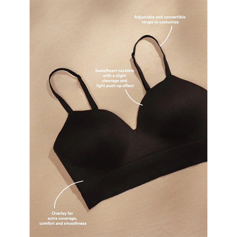 4XL Nude Wireless Halter Bra: Support, Lift & Shaping