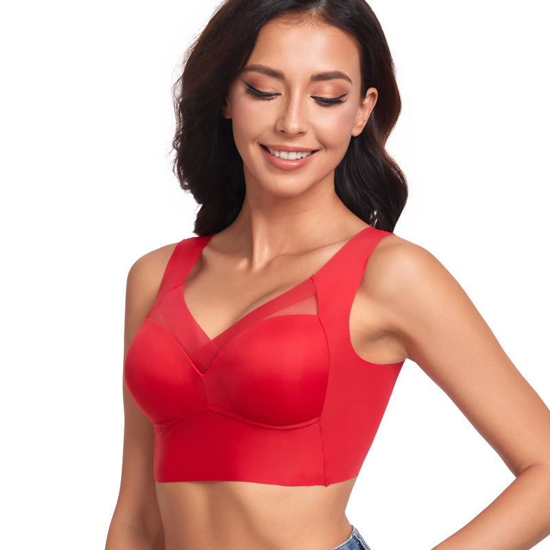 Women's Thin Wireless Strapless Bandeau Bra: Seamless Lifting Support for Small Chest