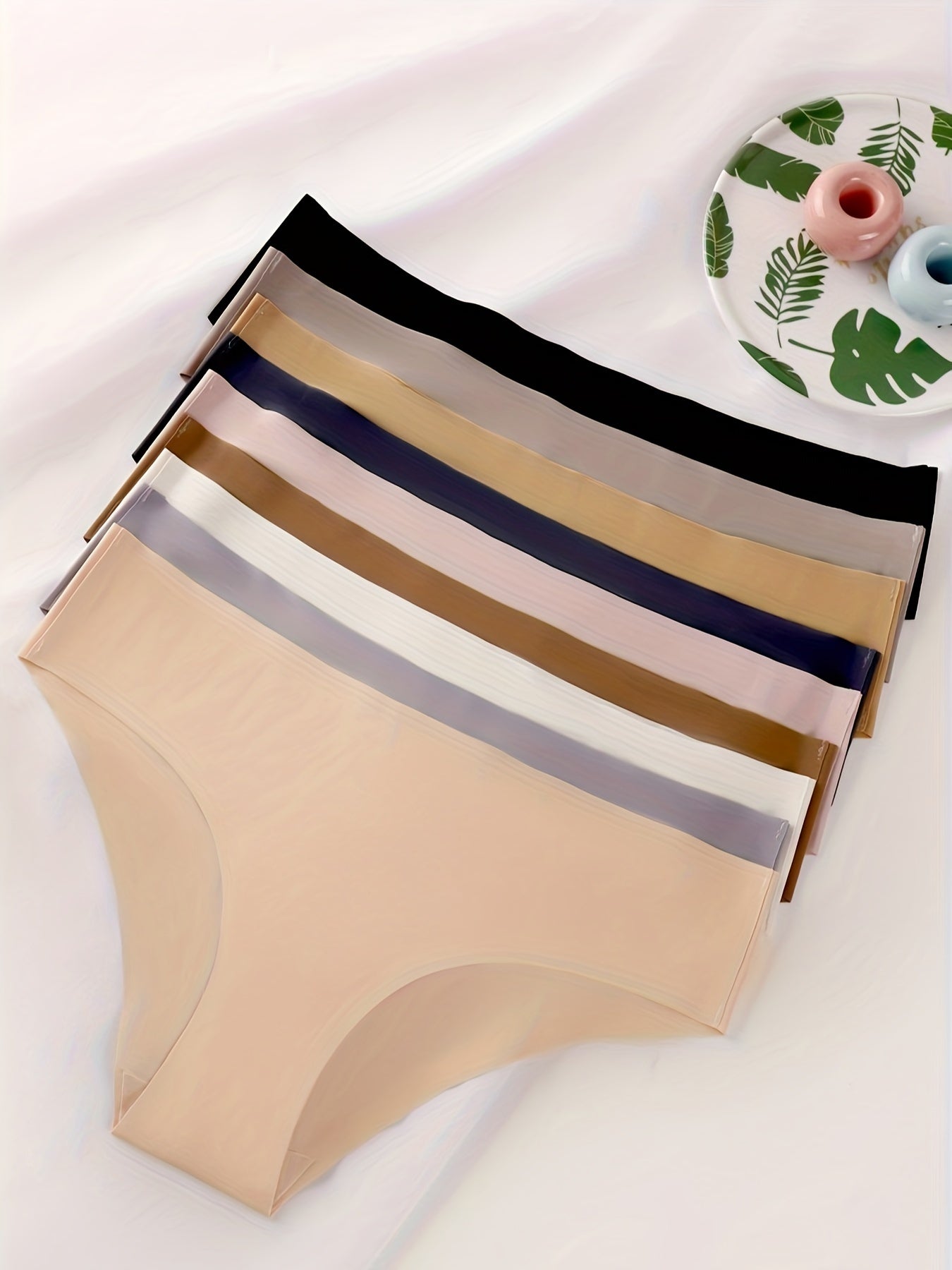 9 Pcs Women's Seamless Stretch Underwear - Breathable Ice Silk, Sexy Comfortable Hipster Panties