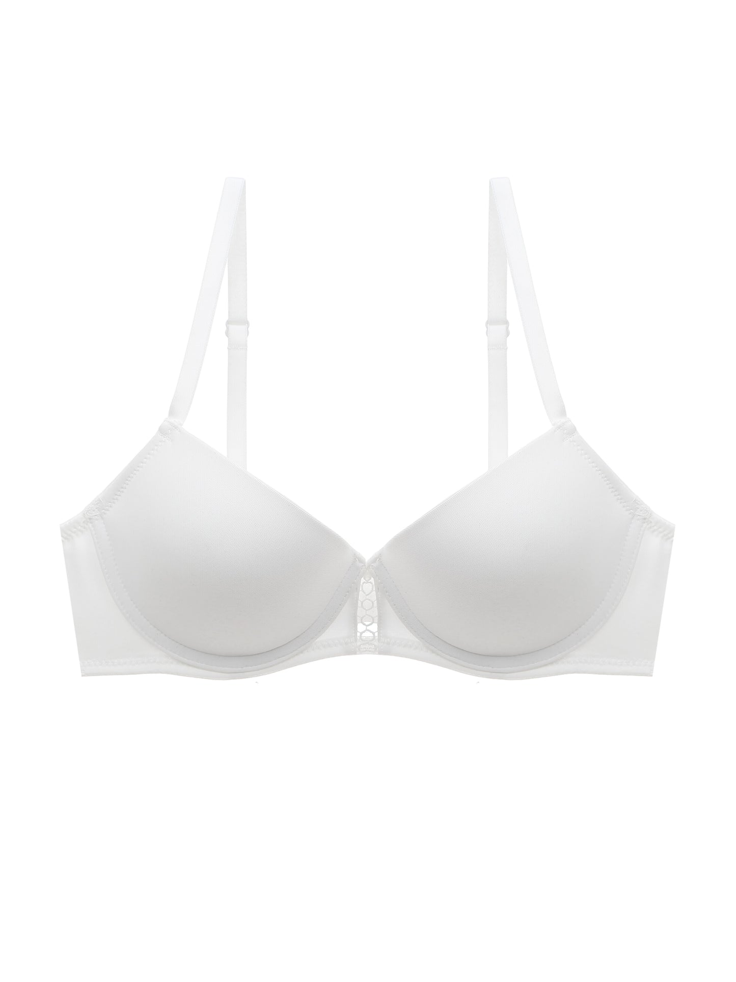 3pcs Hollow Out T-Shirt Bras - Comfy, Breathable Push Up Bras for Women's Lingerie & Underwear
