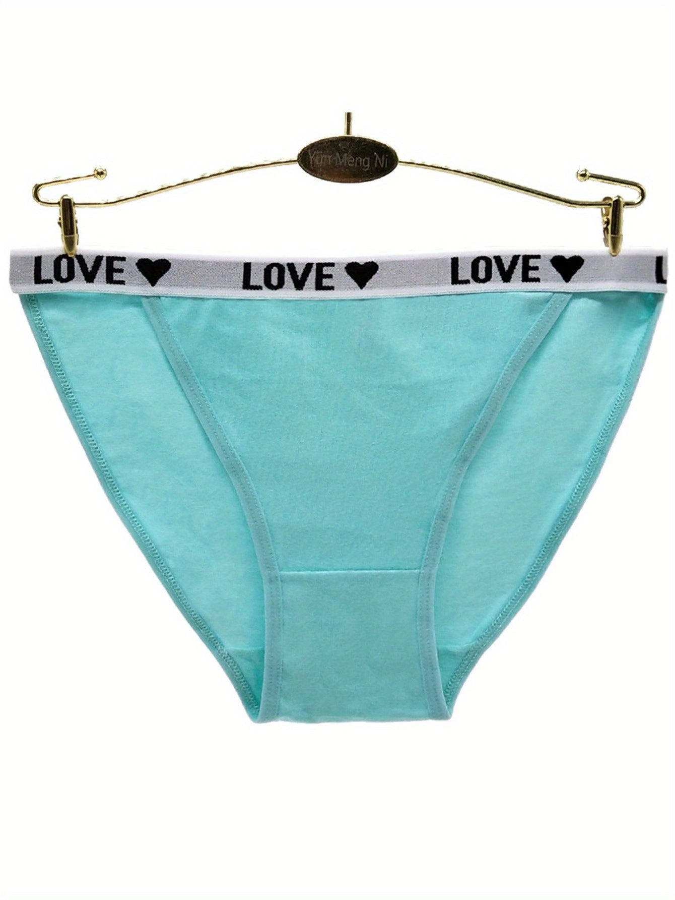 12-Pack Women's Underwear Set: Breathable Triangle Panties & Letter Thong, Mix & Match