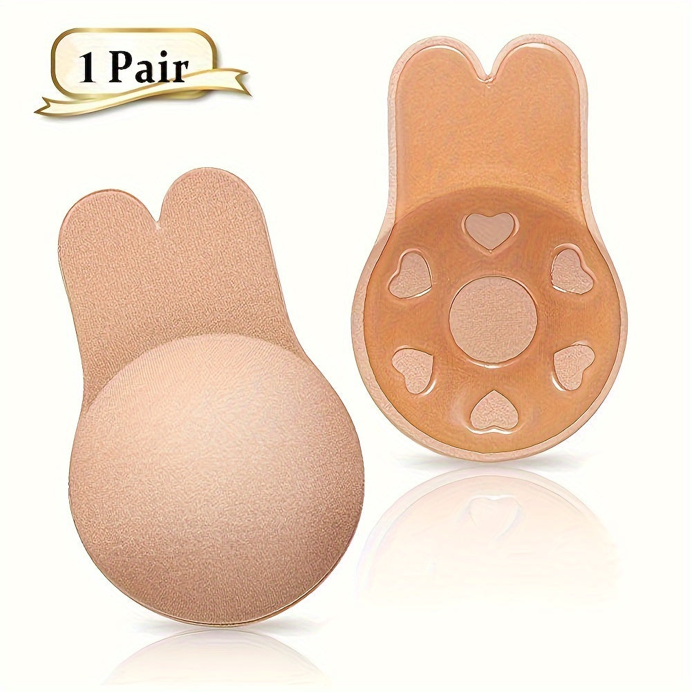 2-Pack Silicone Push-Up Bras: Adhesive & Strapless for Nursing Mothers