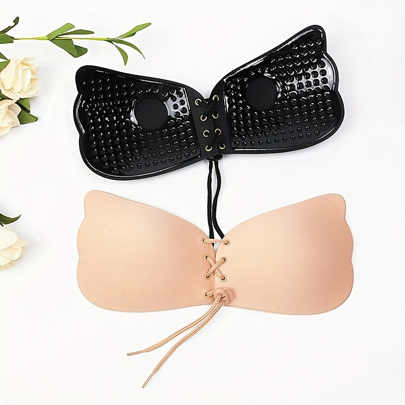 Reusable Adhesive Breast Pasties: Invisible, Backless, Lace-Up for Women
