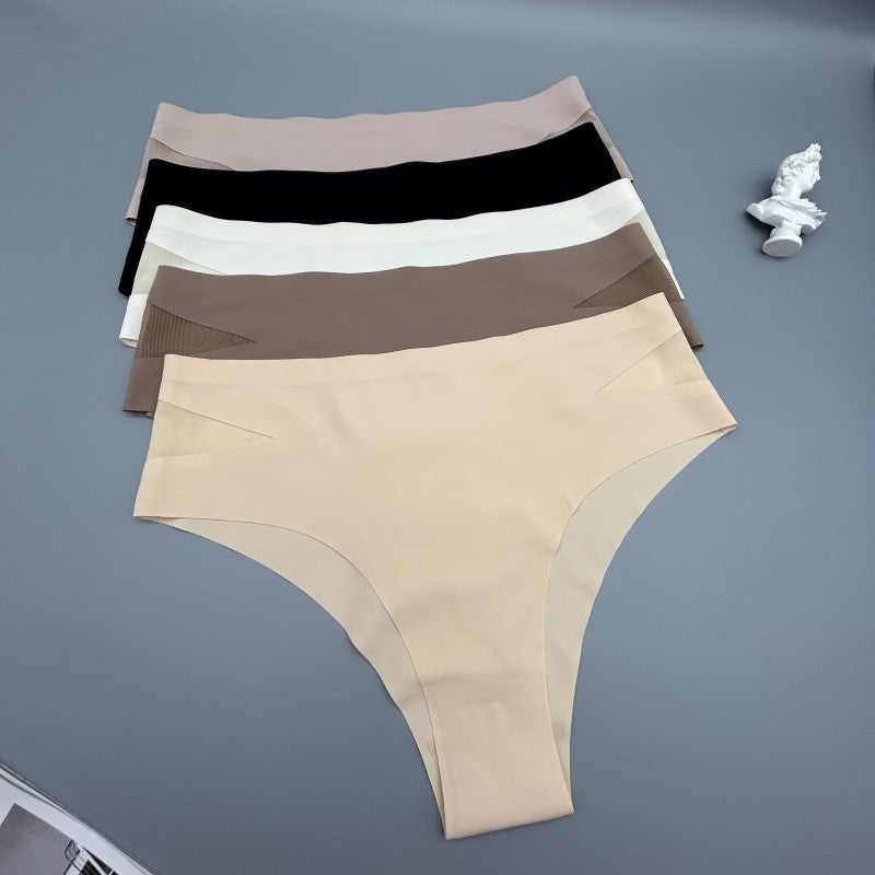 Seamless Women's Sports Panties: Quick-Dry, Breathable Mesh, Cotton Crotch