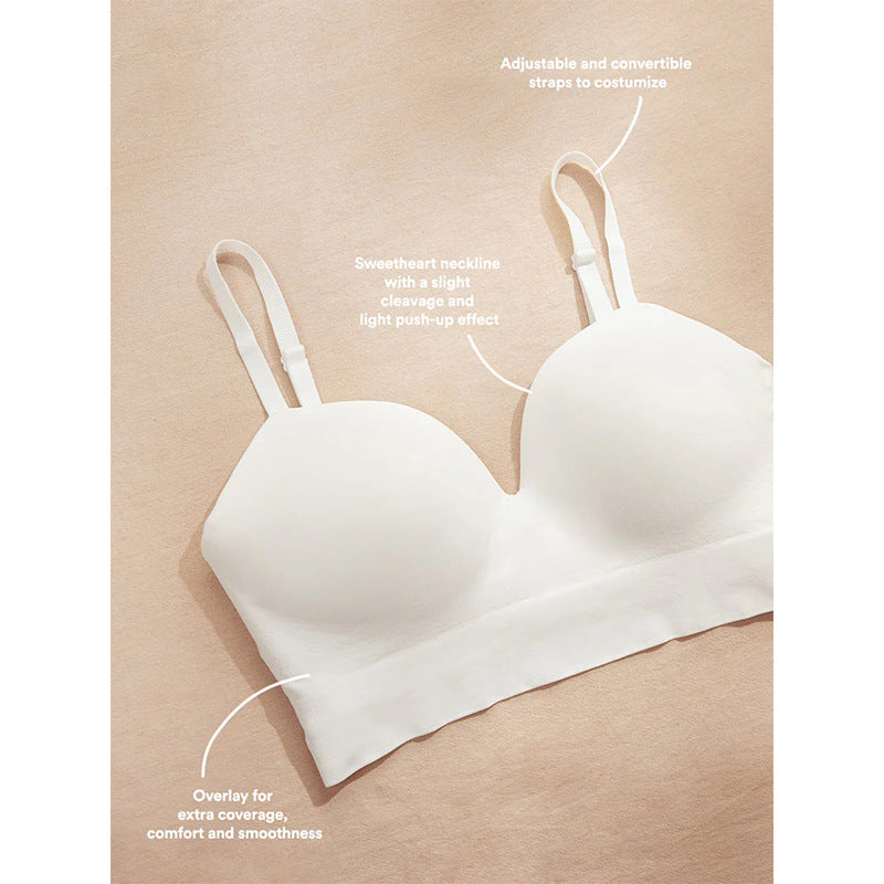 4XL Nude Wireless Halter Bra: Support, Lift & Shaping