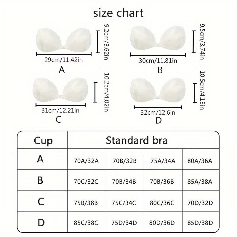 Unsichtbarer, weicher, eleganter trägerloser und nahtloser Push-Up-BH für Damen – Stützende Dessous