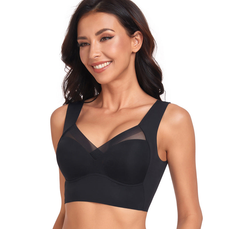 Women's Thin Wireless Strapless Bandeau Bra: Seamless Lifting Support for Small Chest