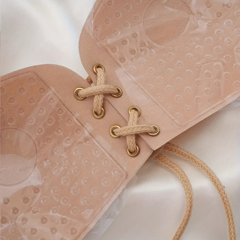 Reusable Adhesive Breast Pasties: Invisible, Backless, Lace-Up for Women