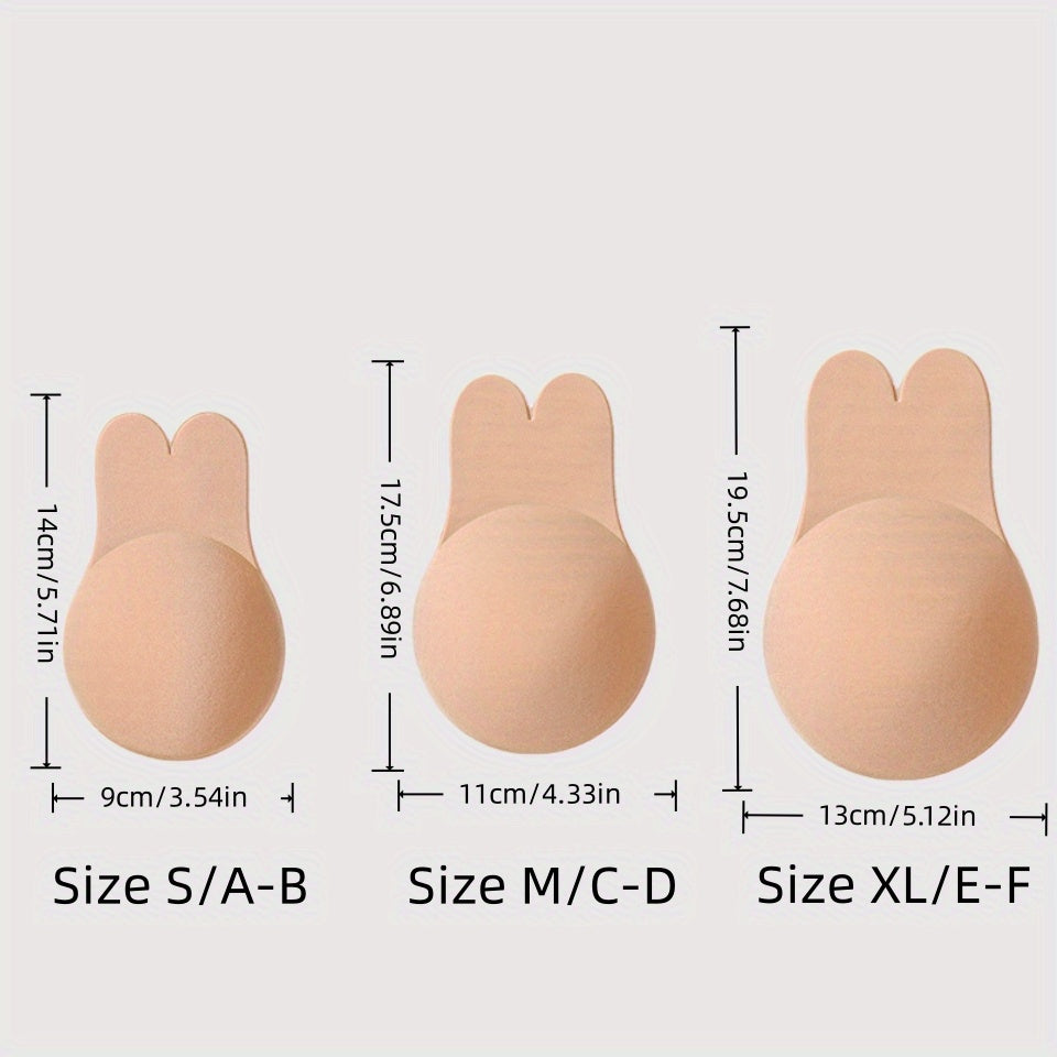 2-Pack Silicone Push-Up Bras: Adhesive & Strapless for Nursing Mothers
