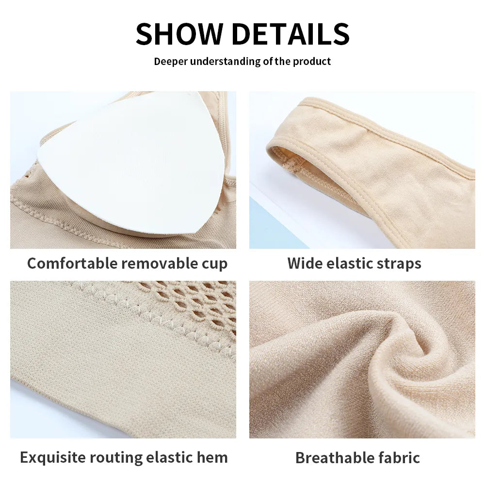 Bra Sports Bra seamless plus size sexy push up bralette Women's Bra Without Frame bones top Female Pitted Wireless bra Tube Top