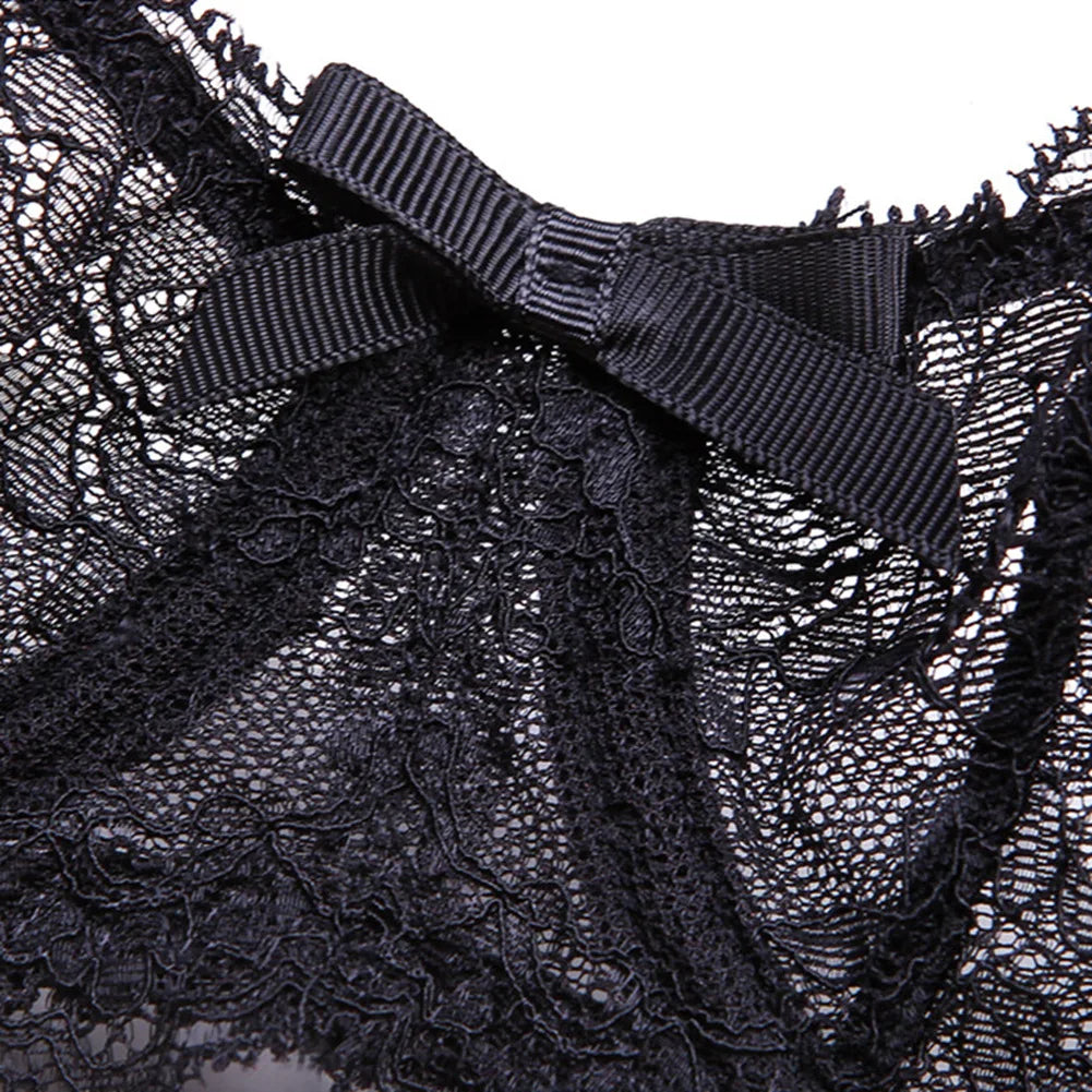 Logirlve Sexy BHs in Übergröße mit Stickerei, Spitze und transparentem Design für C- und D-Körbchen – Rosa, ultradünne Unterwäsche