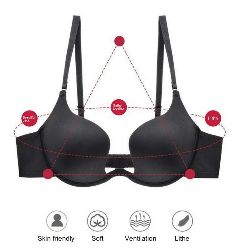 Invisible Backless Women's Bras Push Up Sexy Lingerie for Ladies Seamless Top Wireless Female Underwear Wedding Party Bralette