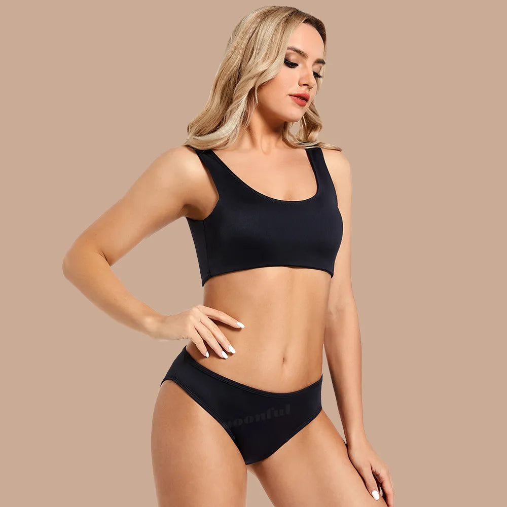 Experience Confidence with Menstrual Swimsuit Women 4 Layer Period Swimwear