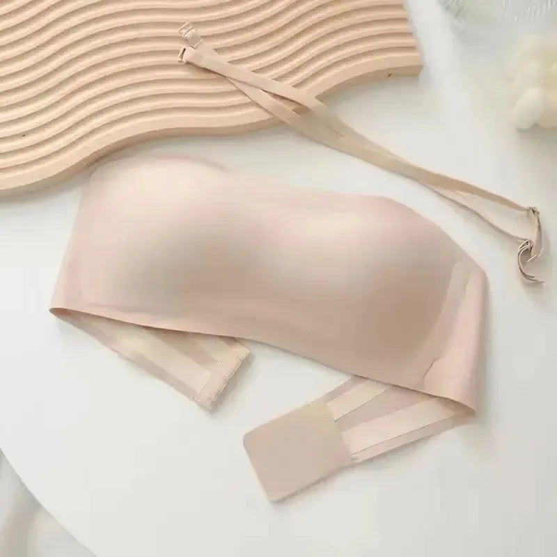 Sexy nahtloser Tube-Top-BH – unsichtbarer trägerloser Push-up-BH, bügellose Damenunterwäsche