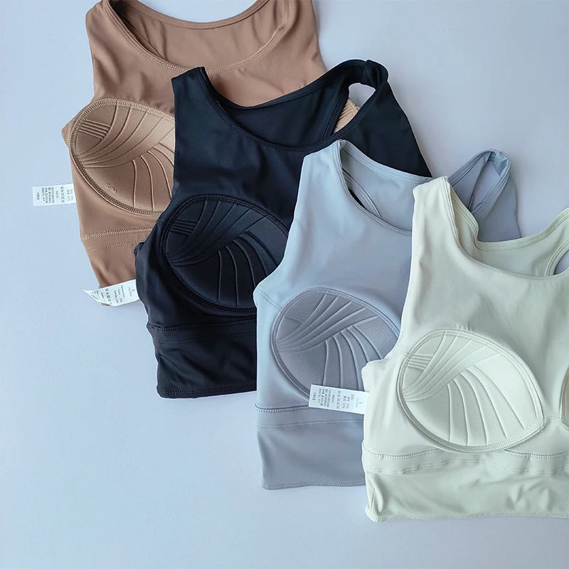 Damen High-Impact Yoga & Gym BH mit Push-Up-Polster, Atmungsaktiv für Fitness, Laufen