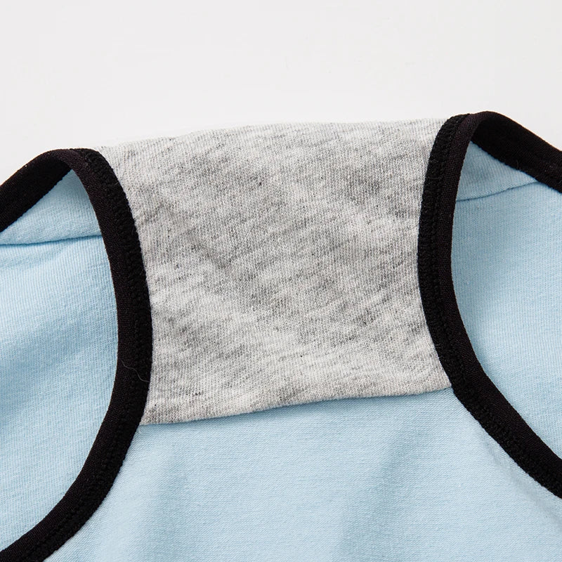 Conjunto deportivo BANNIROU de 3 piezas de algodón para mujer: ropa interior de tiro bajo, lisa, suave y transpirable.