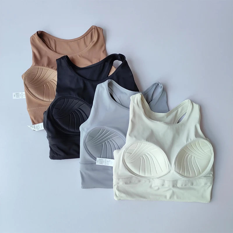 Damen High-Impact Yoga & Gym BH mit Push-Up-Polster, Atmungsaktiv für Fitness, Laufen