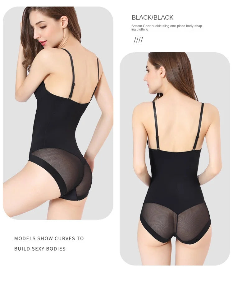 Body blanco con aros para mujer, moldeador elástico de color liso, ropa interior sedosa, moldeador