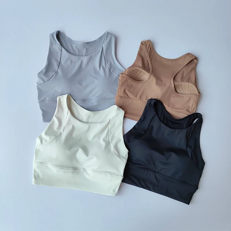 Damen High-Impact Yoga & Gym BH mit Push-Up-Polster, Atmungsaktiv für Fitness, Laufen