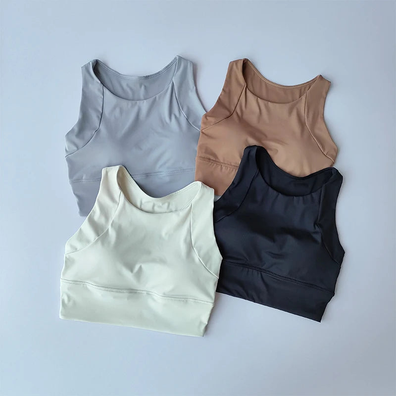Damen High-Impact Yoga & Gym BH mit Push-Up-Polster, Atmungsaktiv für Fitness, Laufen