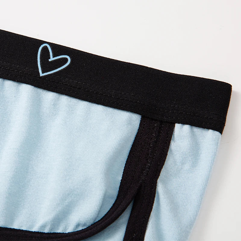 Conjunto deportivo BANNIROU de 3 piezas de algodón para mujer: ropa interior de tiro bajo, lisa, suave y transpirable.