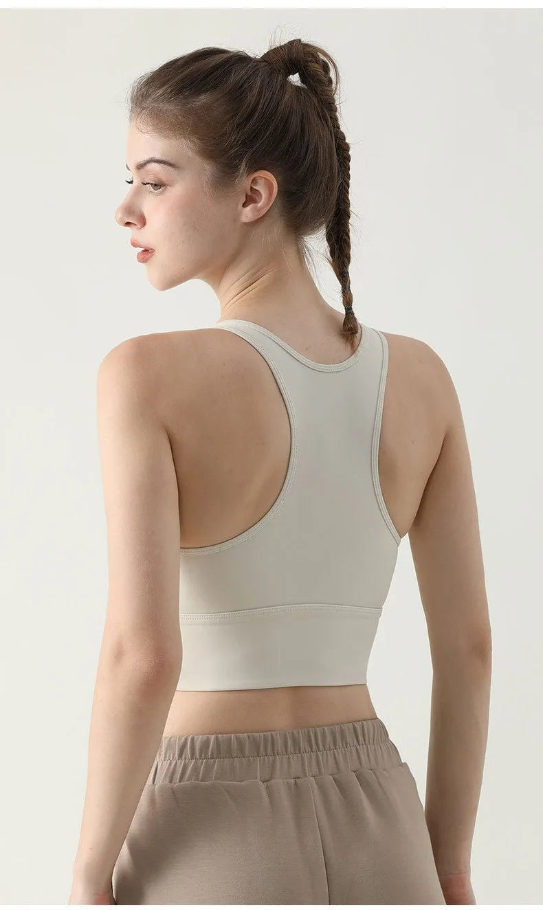 Damen High-Impact Yoga & Gym BH mit Push-Up-Polster, Atmungsaktiv für Fitness, Laufen