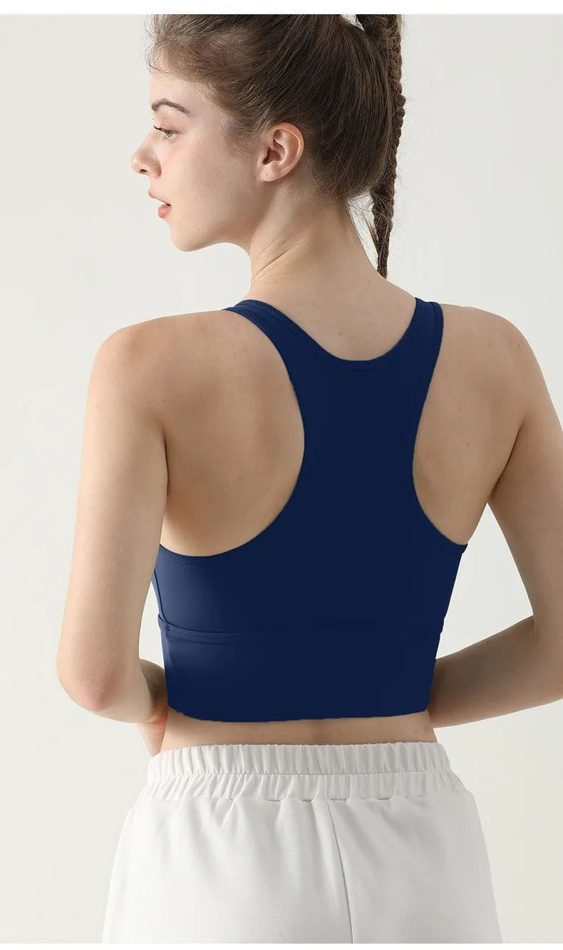 Damen High-Impact Yoga & Gym BH mit Push-Up-Polster, Atmungsaktiv für Fitness, Laufen