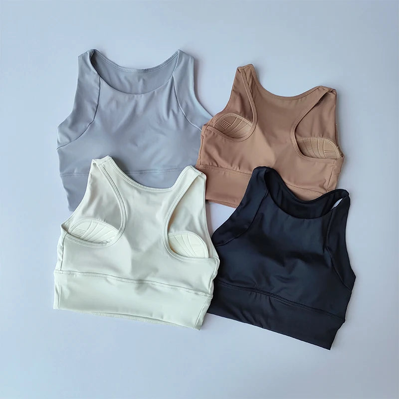 Damen High-Impact Yoga & Gym BH mit Push-Up-Polster, Atmungsaktiv für Fitness, Laufen