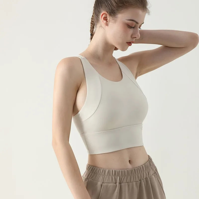 Damen High-Impact Yoga & Gym BH mit Push-Up-Polster, Atmungsaktiv für Fitness, Laufen