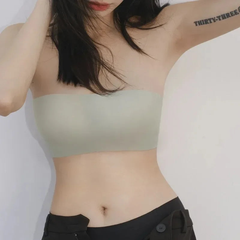 Sexy nahtloser Tube-Top-BH – unsichtbarer trägerloser Push-up-BH, bügellose Damenunterwäsche