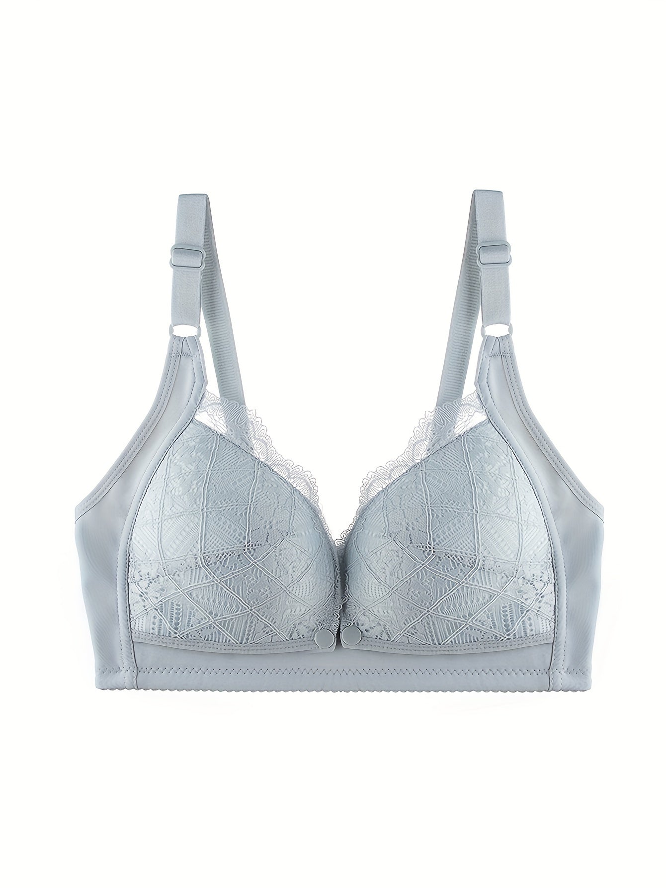 3-Pack Women's Elegant Lace Nursing Bras: Adjustable Front Closure, Maternity Support