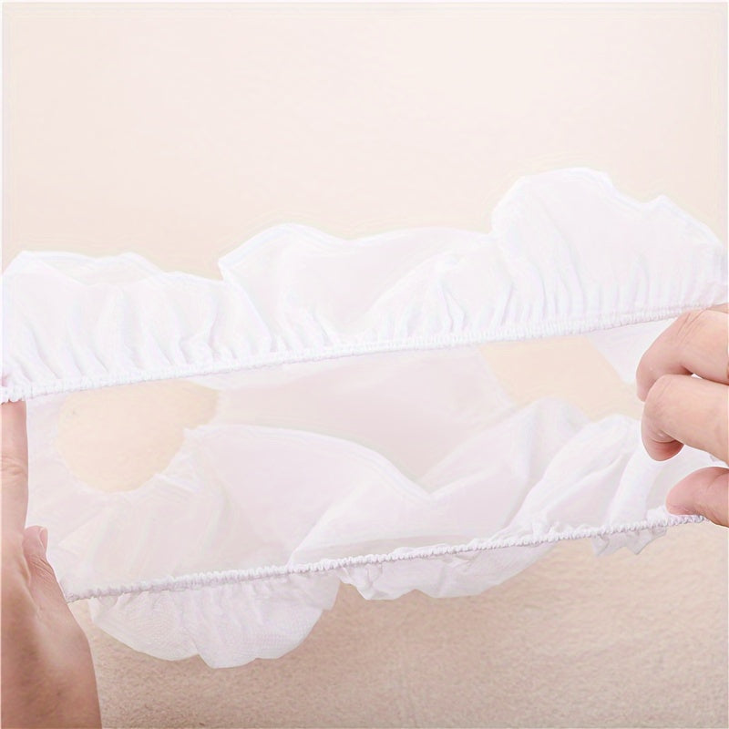 100 bragas desechables de tela no tejida, blancas, de cintura media, para viajes, lencería y ropa interior femenina.