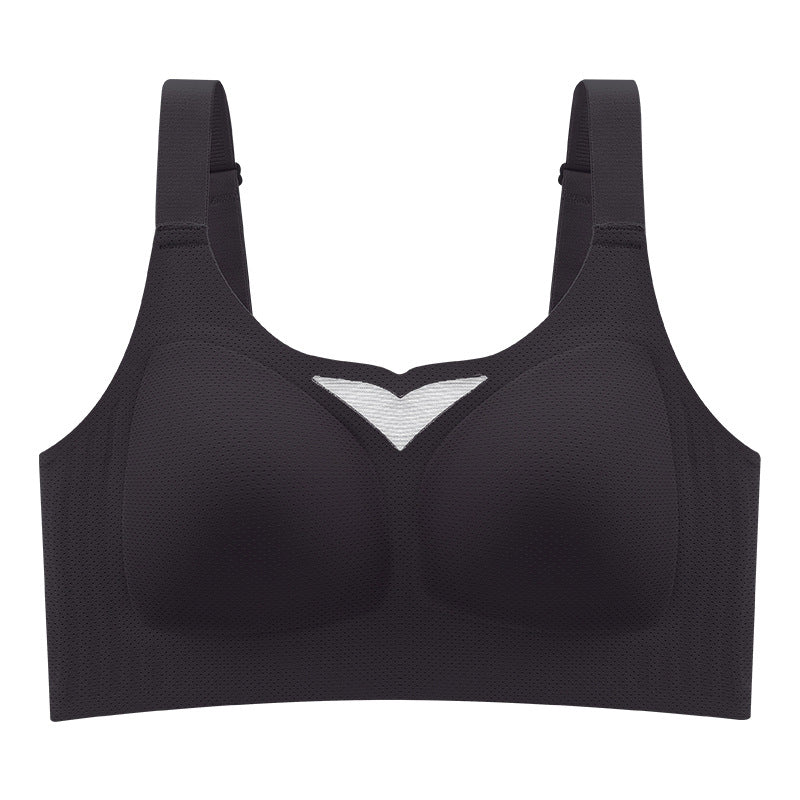 Full Coverage Non-Padded Bralette for Women: Wire-Free Minimizer Bra with Side Support & 4-Hook Back