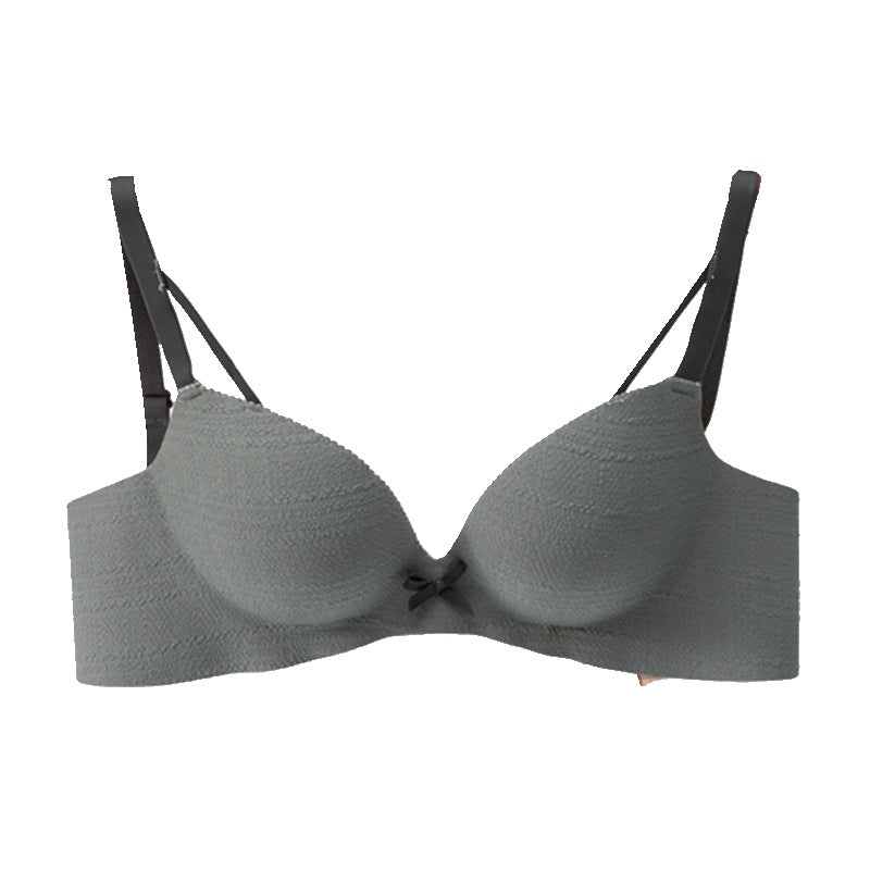 Wireless Push-Up Bra for Small Bust: Seamless, Padded with Thick Straps