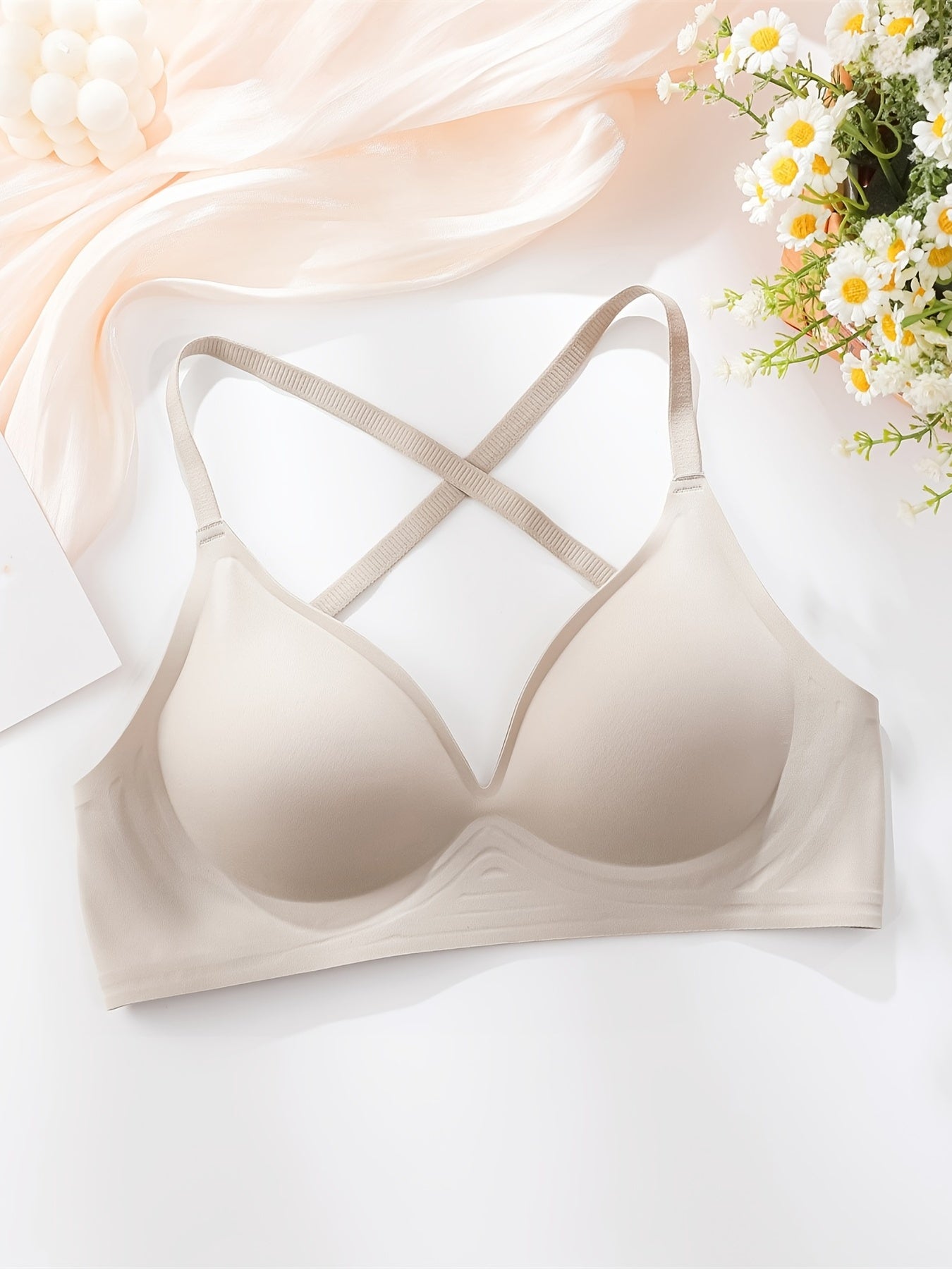 Cross Back Full Coverage Bras - Seamless, Sexy & Adjustable, Women's Everyday Intimates