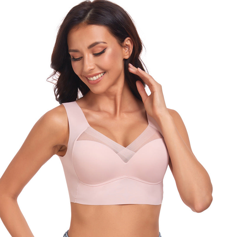Women's Thin Wireless Strapless Bandeau Bra: Seamless Lifting Support for Small Chest