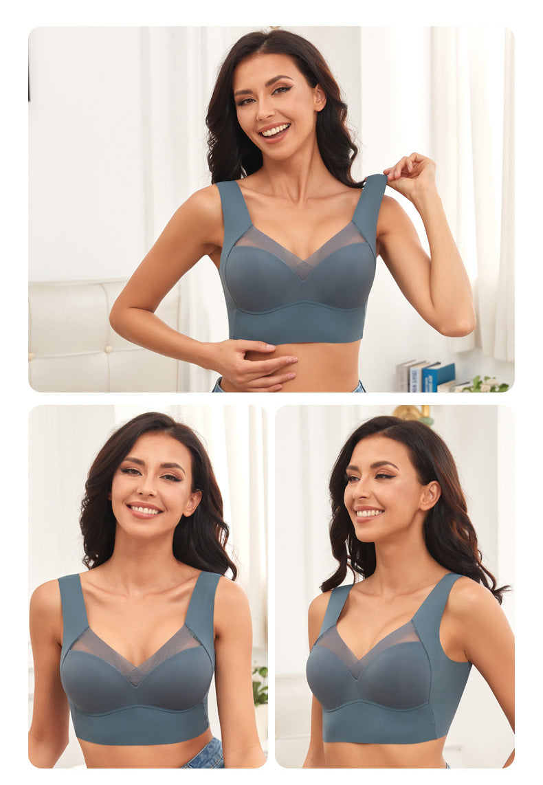 Women's Thin Wireless Strapless Bandeau Bra: Seamless Lifting Support for Small Chest