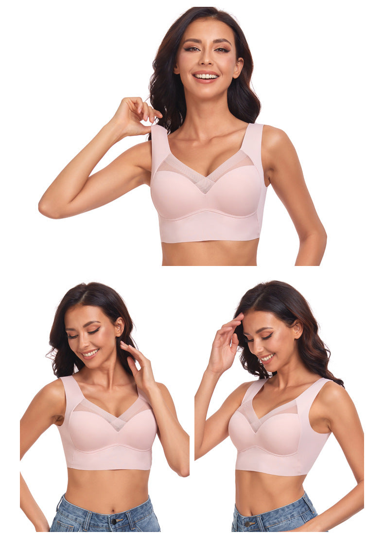Women's Thin Wireless Strapless Bandeau Bra: Seamless Lifting Support for Small Chest