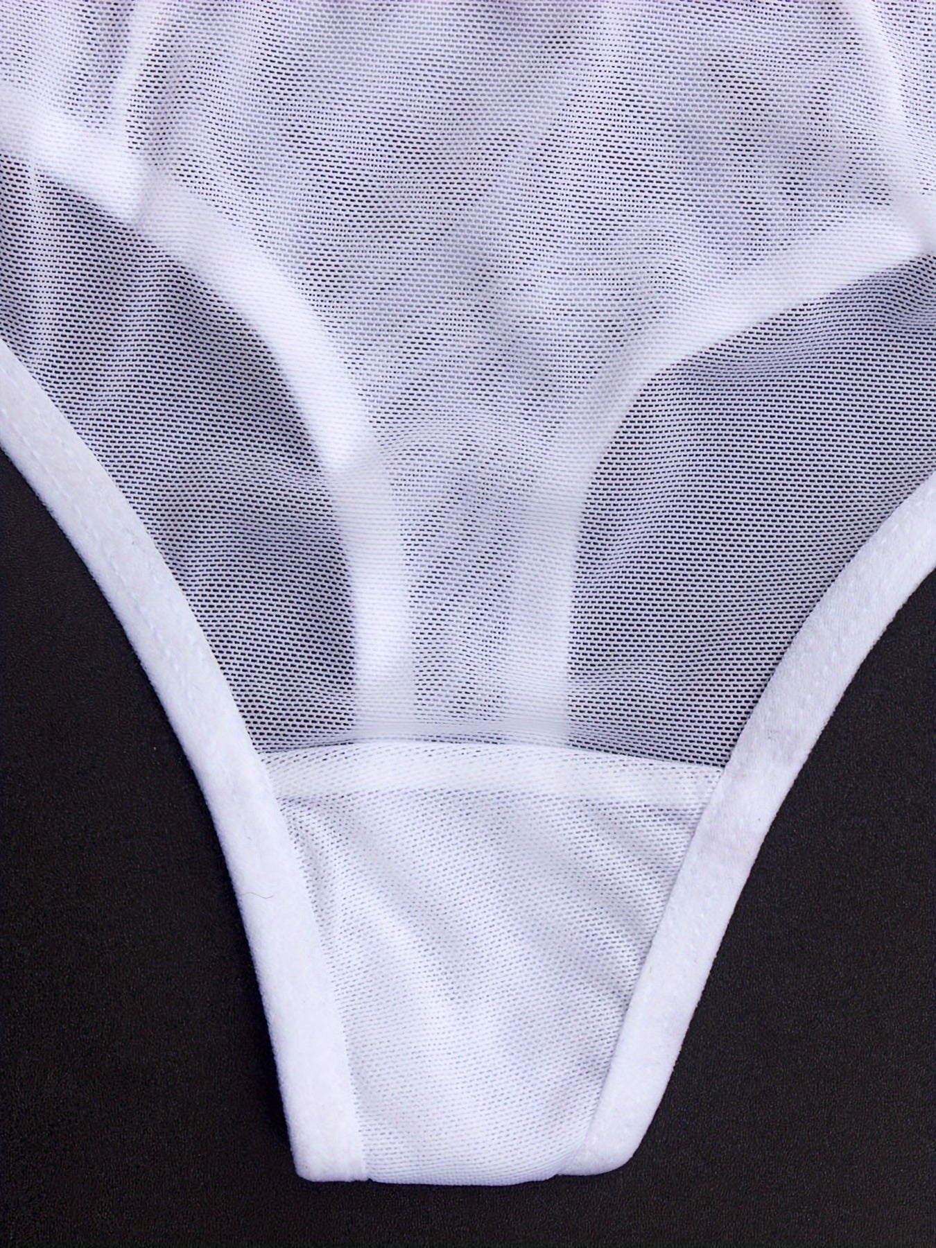 3pcs Letter Tape Mesh Briefs - Sexy Low Waist Women's Intimates Panties & Lingerie