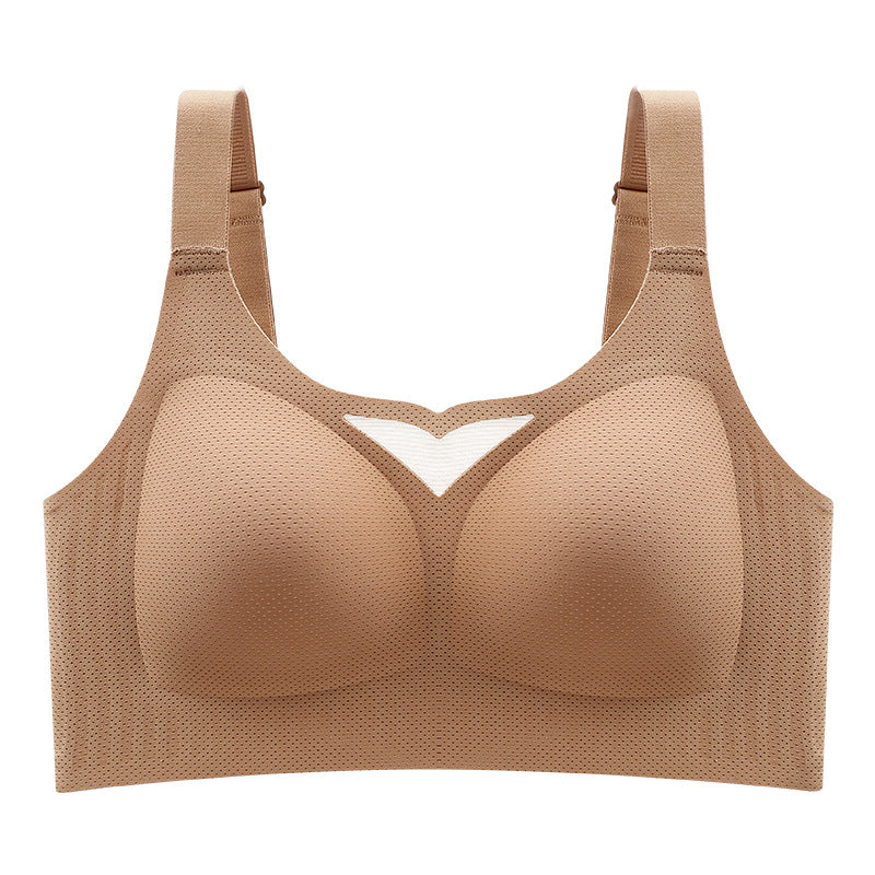 Full Coverage Non-Padded Bralette for Women: Wire-Free Minimizer Bra with Side Support & 4-Hook Back