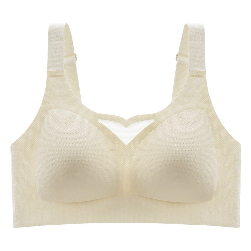 Full Coverage Non-Padded Bralette for Women: Wire-Free Minimizer Bra with Side Support & 4-Hook Back
