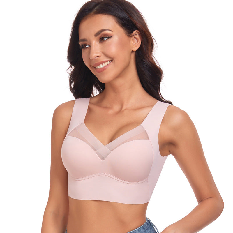 Women's Thin Wireless Strapless Bandeau Bra: Seamless Lifting Support for Small Chest